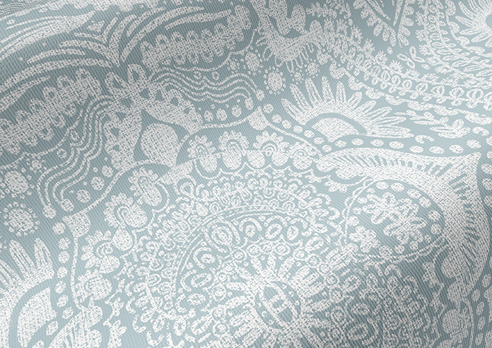 Tribe Mandala, Mineral Blue - Twist&Fit Roller Blind - Image 4